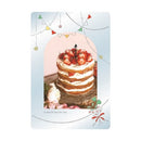 Ryuryu A special day for you. Cake Silver Foil Transparent Frame Greeting Card