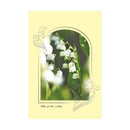 Ryuryu Lily of the valley Silver Foil Transparent Frame Greeting Card