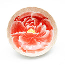 Bowl (Pottery/Microwave & Dishwasher Safe/Momoyama Peony/L/7.4cm/dia.20.6cm/SMCol(s): Red)