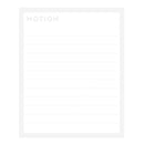 Memo Pad Refills (Ruled/For Clipboard/8.5x10.5cm (60 Sheets/Feuilles)/Kamio Japan/MOTiON/SMCol(s): Grey,White)