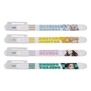Marker Pens (Can Draw 2 Lines Simultaneously/Demon Slayer/Black x Green, Pink x Purple, Yellow x Orange, Light Blue x Brown/Sun Star/twiink/SMCol(s): Multicolour)