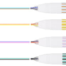 Marker Pens (Can Draw 2 Lines Simultaneously/Demon Slayer/Black x Green, Pink x Purple, Yellow x Orange, Light Blue x Brown/Sun Star/twiink/SMCol(s): Multicolour)