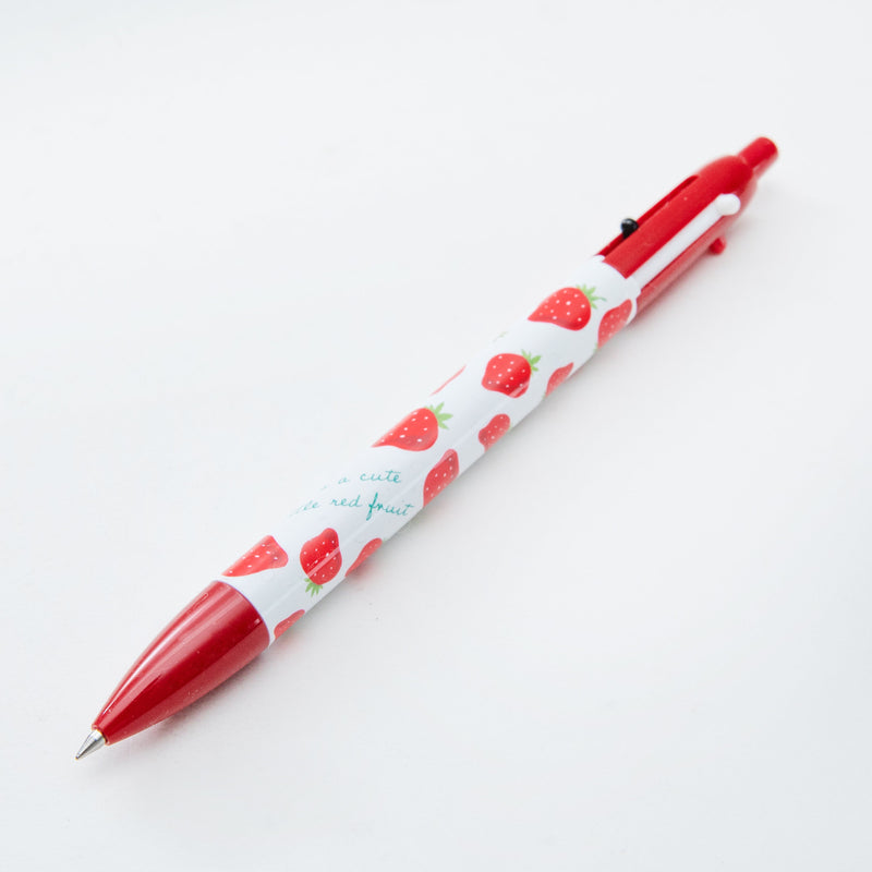 Multifunction Pen (0.5mm Mechanical Pencil & 0.5mm Ballpoint Pens: Black & Red Ink/Black,Red/14.9cm/Ø1.1cm)