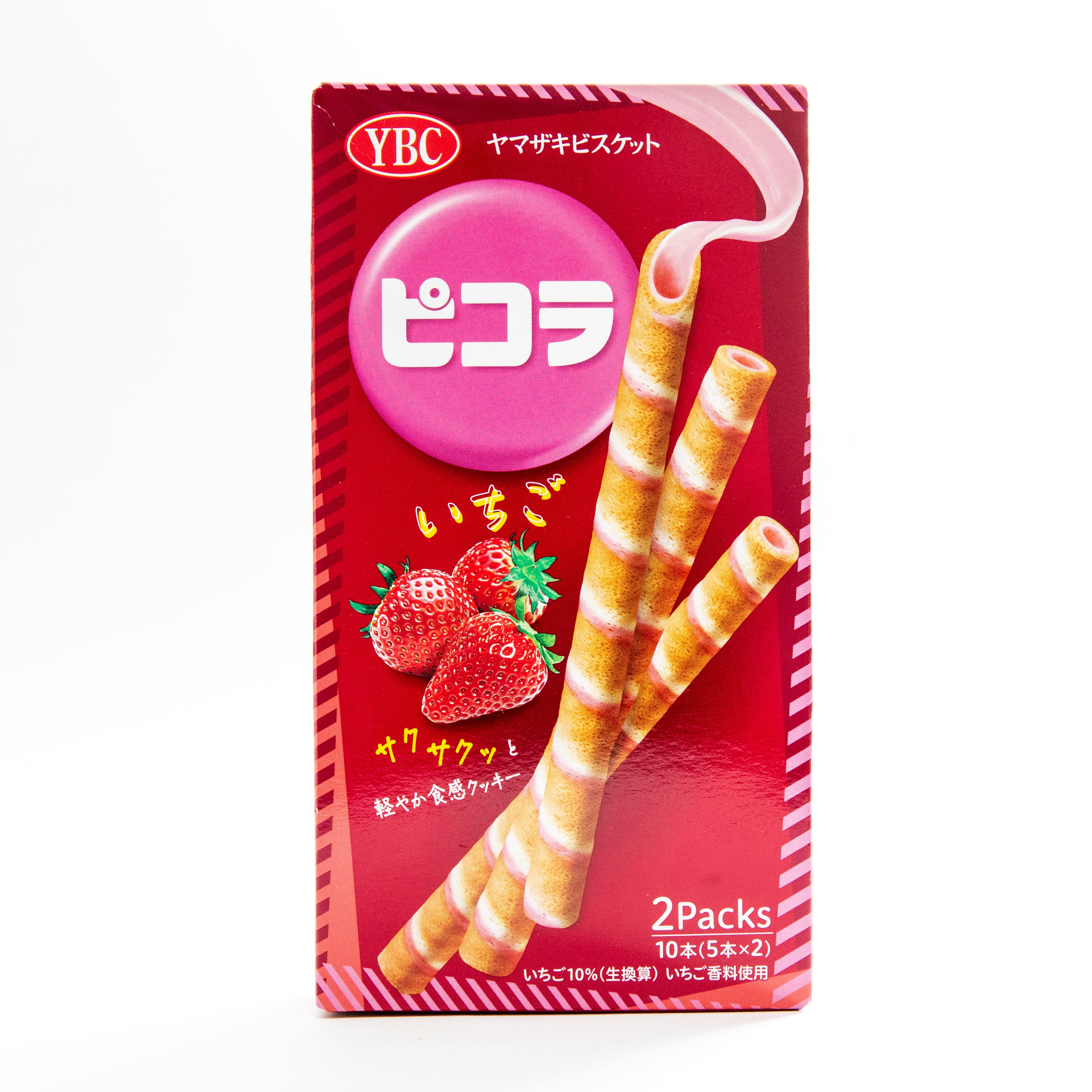 YBC Piccola Strawberry Cookie Stick 10pcs| Japanese Snack - YBC