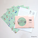 Letter Writing Set (With Window on Envelope/Letter Paper: W 166 x H 135 mm, Envelope: W 92 x H 142 mm)