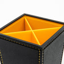 Desk Organizer (4 Compartments/2 Removable Dividers/8.8x8.8x10cm/Kokubo/STYLE VI/SMCol(s): Black,Yellow)