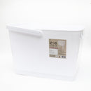 Laundry Basket (With 4 Foldable Legs/With Handle & Side Grips/Holds up to 5kg/Height Including Legs: 54.8cm/34.4x46x30.3cm/Kokubo/SMCol(s): White)