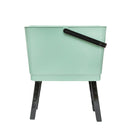 Laundry Basket (With 4 Foldable Legs/With Handle & Side Grips/Holds up to 5kg/Height Including Legs: 54.8cm/34.4x46x30.3cm/Kokubo/SMCol(s): Green)