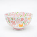 Rice Bowl (Ceramic/Tulip Garden/6cm/dia.11.3cm/SMCol(s): White,Red)
