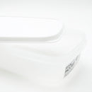 Food Container (PP/PE/Microwave Safe/Fit In/Stackable/900ml/18.7x12.9x5.9cm/SMCol(s): White,Clear)