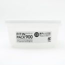 Food Container (PP/PE/Microwave Safe/Fit In/Stackable/900ml/18.7x12.9x5.9cm/SMCol(s): White,Clear)