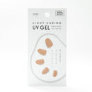 Gel Nail Stickers (UV Gel/Plain/Sheet Size: 9.8x5cm/SMCol(s): Beige)