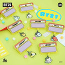 BT21 Minini Pin Badge with Letters