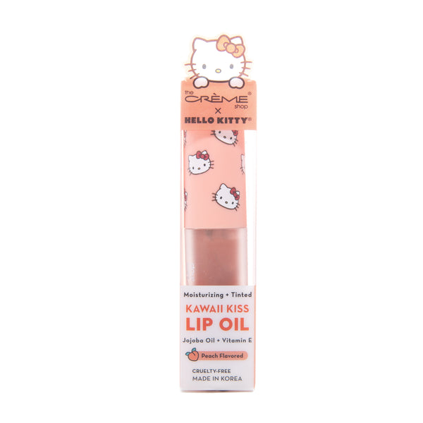 The Creme Shop Hello Kitty Kawaii Kiss Moisturizing Lip Oil Peach Flavored