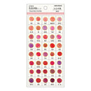 Kamio Japanese Colour Sample Stickers Heart