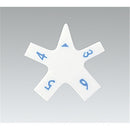 Kokuyo Eraser (Numbered Edges Correspond To Width Of Notebook Line / Erase Single Line At A Time / 6mm / 5mm / 4mm / 3mm / White)