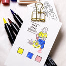 Maa Ippai Douzo! The Beer Maid Rubber Stamp S