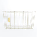 White Rectangular Steel Wire Basket