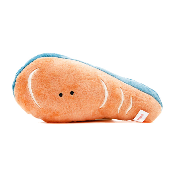 Plushie (Key Chain/Cute Eyes Bento Box: Grilled Salmon/Palm Size/15x7cm/Yell/SMCol(s): Orange)