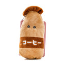 Plushie (Key Chain/Cute Eyes School Lunch: Coffee Milk/Palm Size/5x10cm/SMCol(s): Brown)