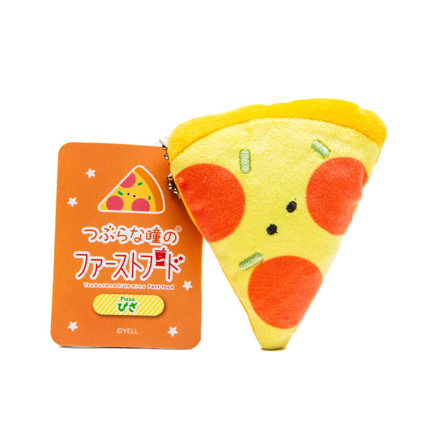 Plushie (Key Chain/Cute Eyes Fast Food: Pizza/Palm Size/3x8x9cm/Yell/SMCol(s): Yellow)