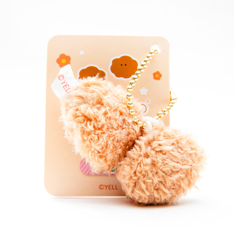 Plushie (Key Chain/Mini/Cute Eyes Side Dishes: Chicken Karaage/Palm Size/3.5x3cm/SMCol(s): Brown)