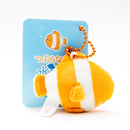Plushie (Key Chain/Mini/Cute Eyes Aquarium: Clownfish/Palm Size/5x4.5cm/SMCol(s): Orange,White)