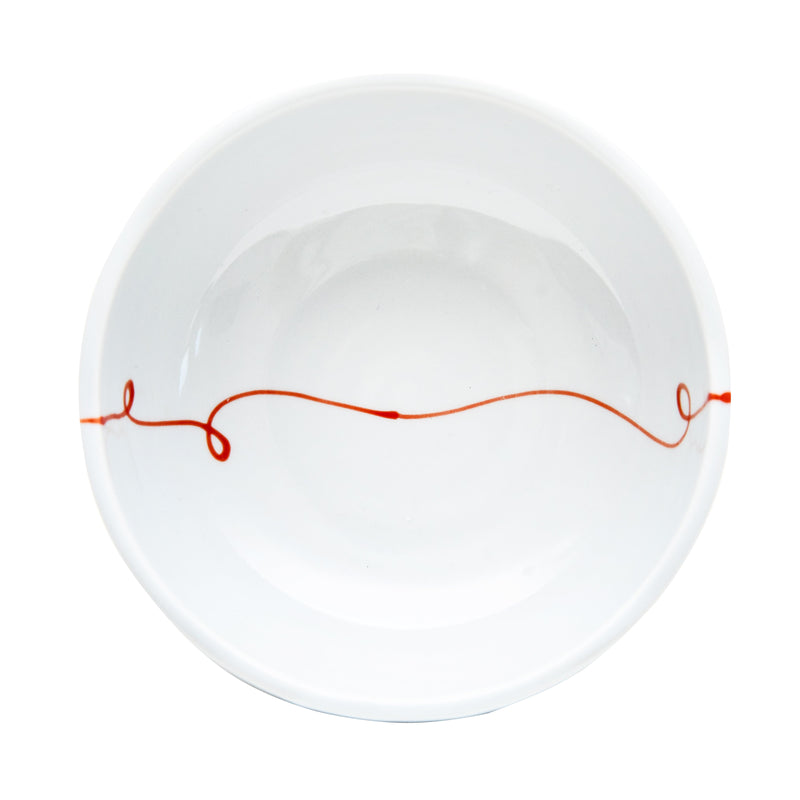 Mini Bowl (Porcelain/Arita Ware/Red Line/4cm/Ø10cm/SMCol(s): Red,White)