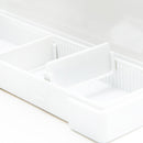 Storage Case (PP/With 2 Movable Dividers/Long/2x17x4.9cm/SMCol(s): White)