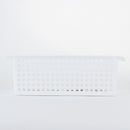 White Small Rectangle Basket with Handle