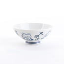 Round Lucky Cat Ceramic Rice Bowl