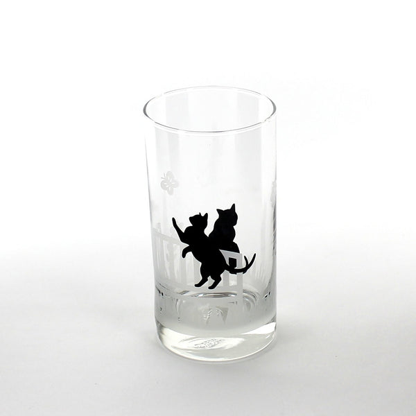 Glass Cup (Cat/BK/CL/ d.6x12cm / 280mL)