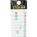 Ruler (Can Separate Notebook Page in 3/4/5 Parts/17cm/0.22x2.5x17.9cm/Sun-Star/iiten/SMCol(s): Clear)