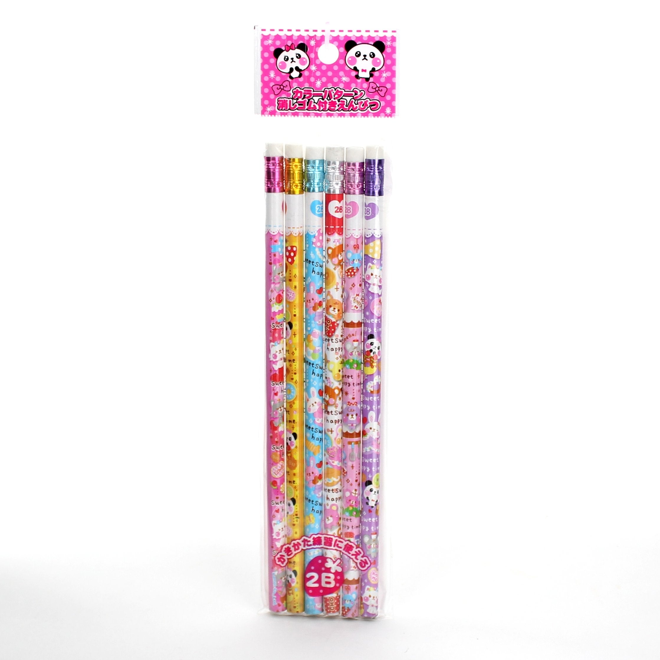 2B Pencil with Eraser (6pcs))