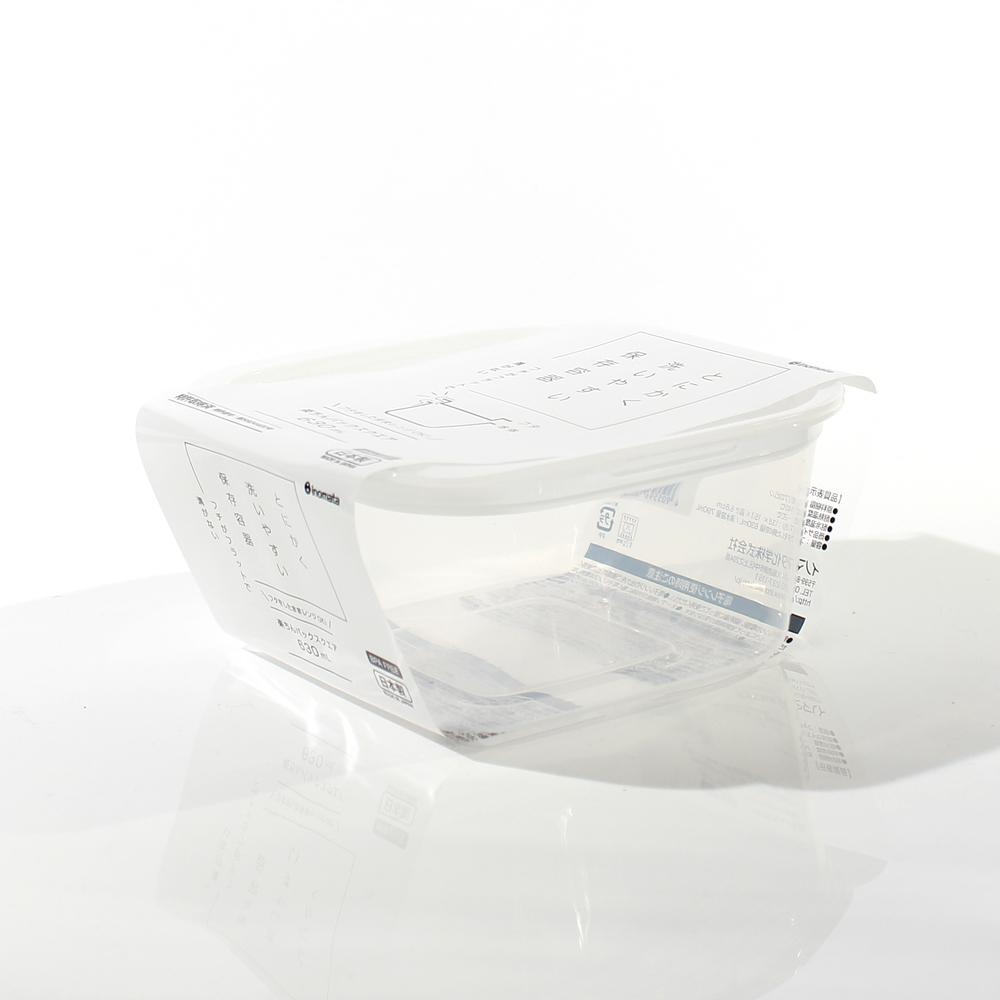 Plastic Food Container (Microwave Safe/Square/630mL) Oomomo