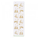 Stickers (Washi Paper/Japanese Style/Pandas/Sheet Size: H16.5xW5cm/SMCol(s): White,Gold,Beige)