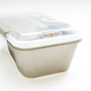 Lunch Box (PP/Microwave Safe (Without Lid)/540ml/SMCol(s): Translucent White/Translucent Brown)