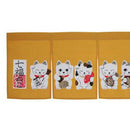 Japanese Style Seven Lucky Cat Noren Curtain