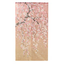 Japanese Style Gradient Weeping Cherry Blossom Noren Curtain