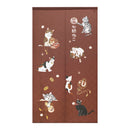 Noren Curtain (Japanese Style/Lucky Beckoning Cat/85x150cm/SMCol(s): Crimson)