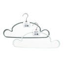 Clothes Hangers (PVC/Non-Slip/Cloud-Shaped/41x21cm (3pcs)/SMCol(s): White/Grey)