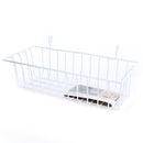 White Wire Basket (13x30x8cm)