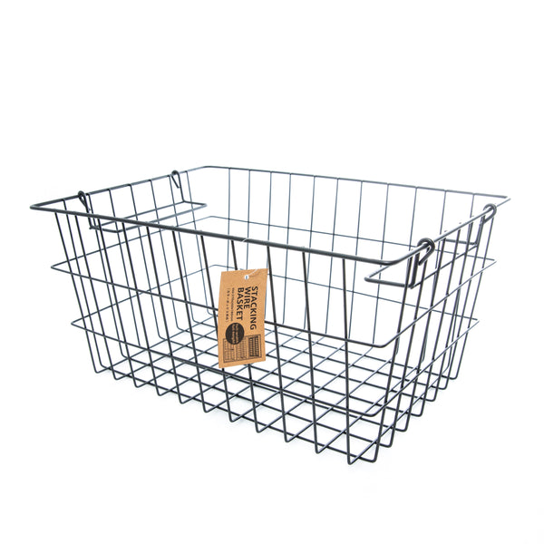 Iron Stackable Wire Basket with Handle