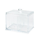 Makeup Organizer (PS/With Lid/For Cotton Pds, Cotton Swabs/10.9x14.8x9.4cm/SMCol(s): Clear)
