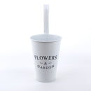 White Iron Hooking Tin Planter