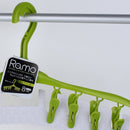 Clothes Hanger with 8 Clips