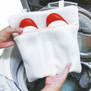 Laundry Net (With Hanging Loops/Divider/For Gym & Indoor Shoes/4x17.5x26.5cm/SMCol(s): White)