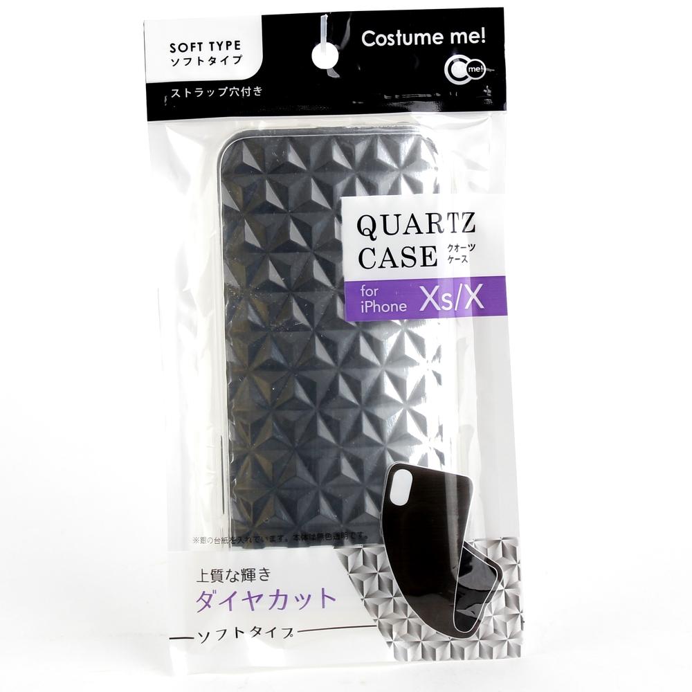 もも　iPhone XS iPhoneX/Xs Diamond Pattern Sparkling Soft Phone Case (PU/0.9