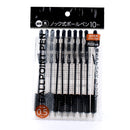 Oil-Based Ballpoint Pen (0.5mm, Black, 10pcs)