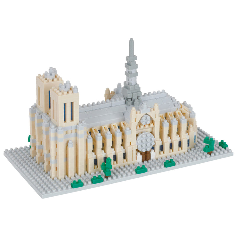 Nanoblock Landmark (Notre Dame Cathedral/Sight to See/1040 pieces/Sz Inch: W3.14*H3.62*D6.29/Kawada)